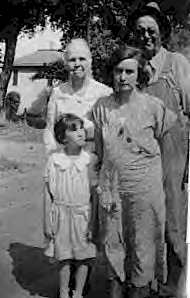 Four Generations - Mary (Jarvis)Curttright- mother of Walter; Walter Lafayette Curttright; Alma Marie - Walter's daughter; Agnes - daughter of Alma Marie
