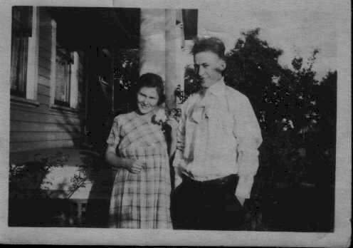 William (Bill) Rinley Messinger  (youngest son of Artha Agnes and William)  Taken in 1919 - woman is believed to be his wife