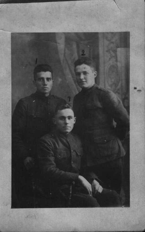 1.  Private Best  2.  Private Danielson  3. Corparal Edgar Leon Messinger  (son of Artha Agnes and William)  World War I