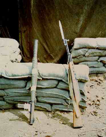 RPG launcher and SKS