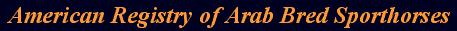 American Registry of Arab Bred Sporthorses