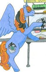 Part of a pic I drew while working at a crappy factory job.