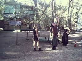 A demonstration of Fire Eating.