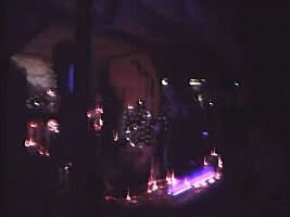 The psychedelic lights of Spoonfed Tribe.