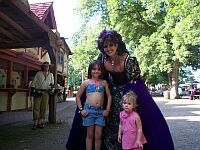 The Queen with some real princesses.