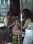 Brook getting her face painted.