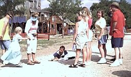 Groveling in the gravel for a princess.