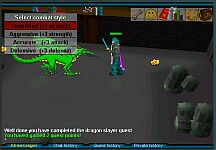 The New Frontier battles the 110th level dragon