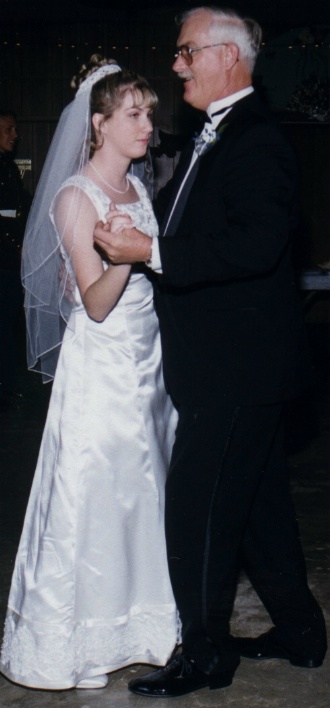 Jamie dancing with her father