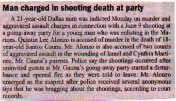 Man Charged in Shooting Death at Party