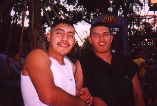 Joseph and Santos at Six Flags