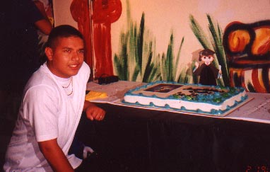 Santos and his Graduation Cake
