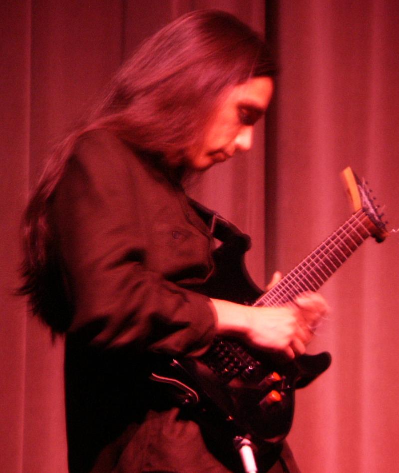 Issac Villarreal (me! :P) playing a show at the college, 4/17/03