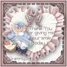 Thank you for giving me your smile today