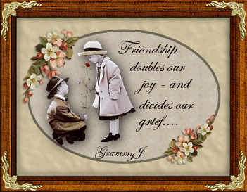 Friendship doubles are joy and divides our grief