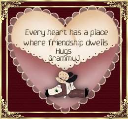 Every heart has a place where frienship dwells