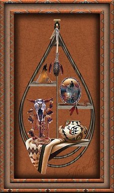 Native American Teardrop Shelf