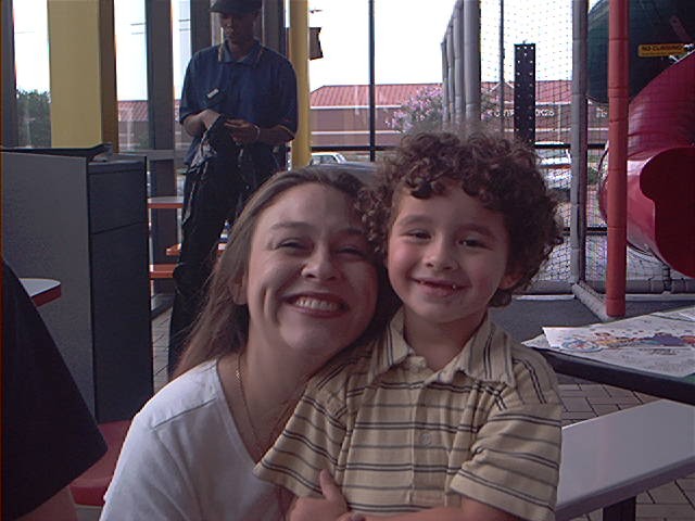 JOSH & LIZ CELEBRATING JOSH'S BIRTHDAY ON SEPTEMBER 16, 2001