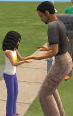 Sometimes Lizbeth and her Papa play.