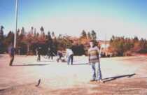 Playing Street Hockey