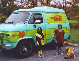 Scoob and two more kids from Camelot at Halloween (Copyright IDGAF 2004)
