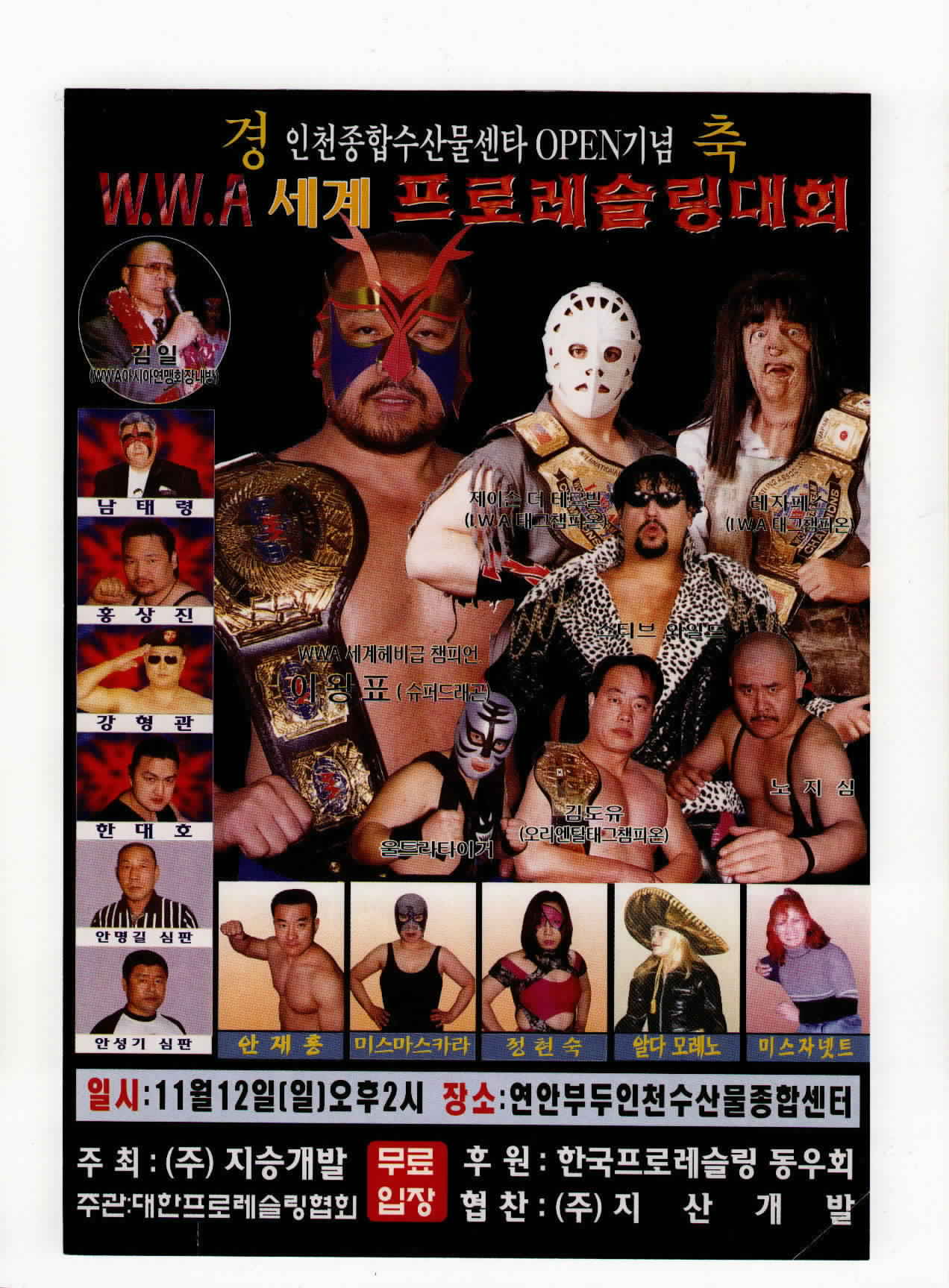 Wrestling Poster from South Korea Featuring Steve Wilde.