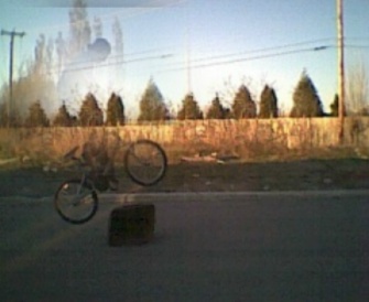 is he on the bike??? 