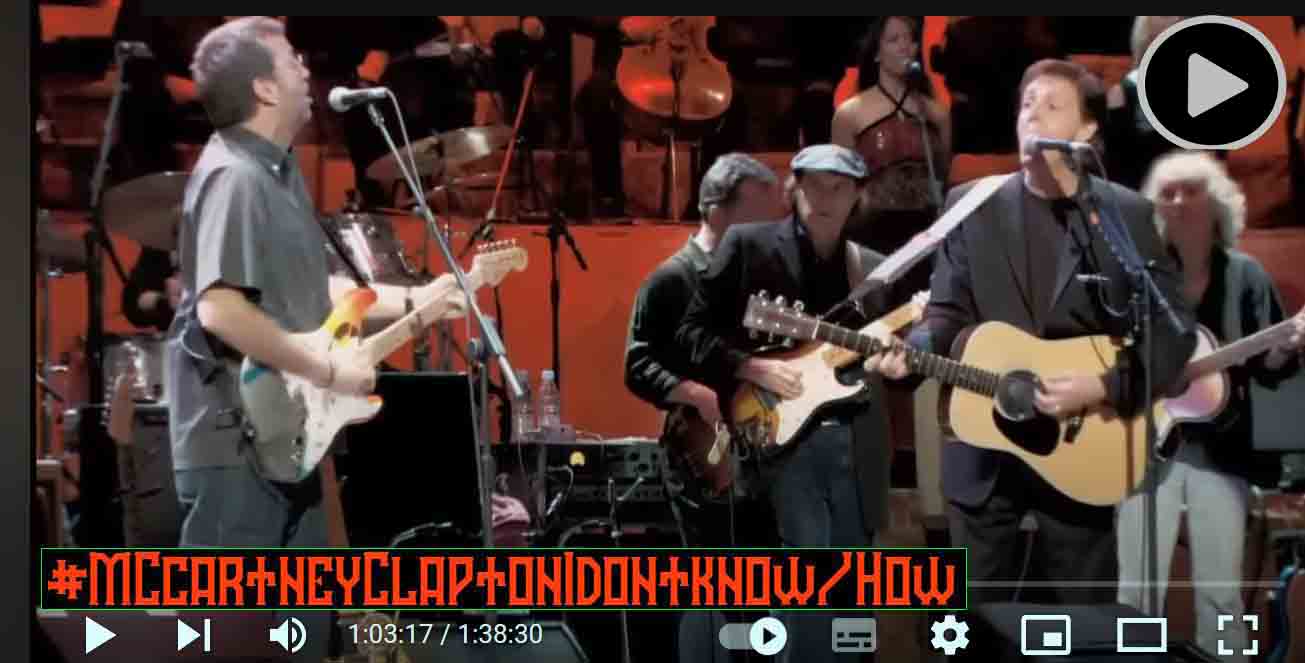 Mccartney y Clapton I Dont Know How