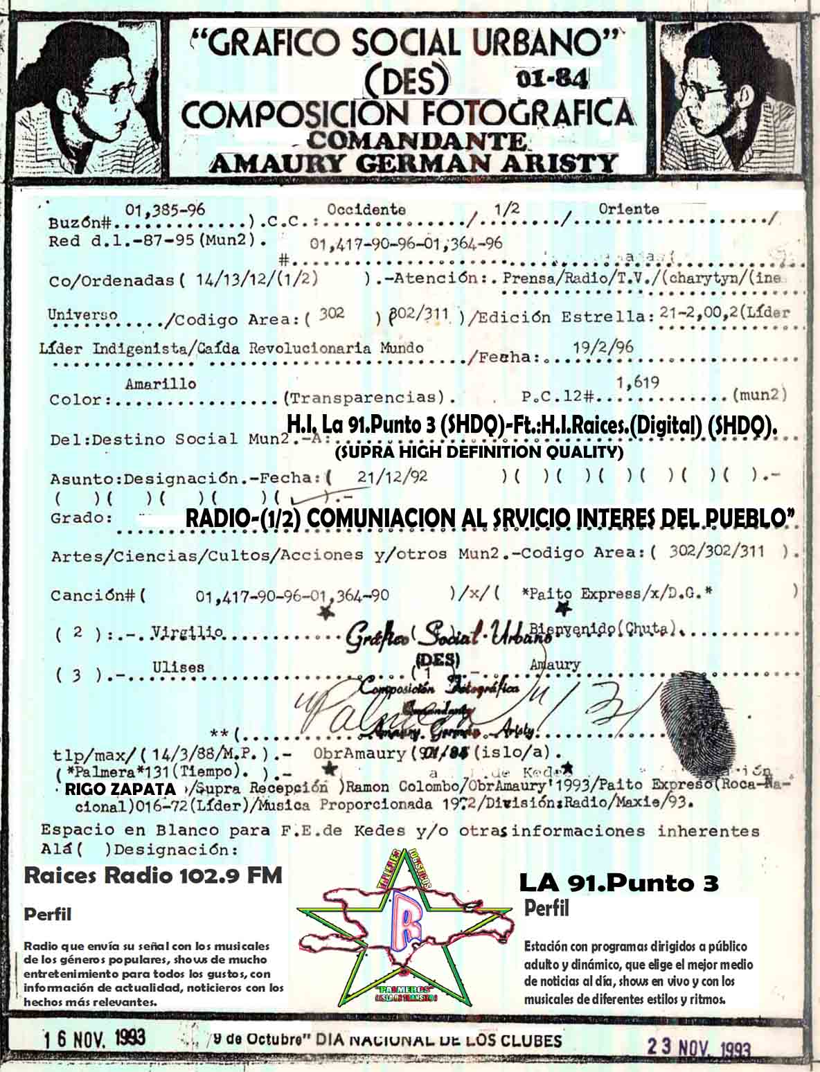 BUZON#01.385-96-POST ATUAL 12 de Janeiro#1,619-color:amarelo/LYCRAS/transparências-data cronológica:02-19-1996-data descrição:21-12-1992-#-96-01 01,417-90,396-ft.:(A)-H.I.BREAK,F.M.(SHQD)-song#01,417-90,364-90-96-01-/PAITO EXPRESS/X/D.G./-EDITION STAR:21-2,00,2-líder indígena/Queda mundo revolucionário.