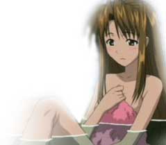 Naru thinking hard about her future with Keitaro