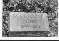 grave stone of Elizabeth Edward Tyrrell