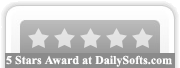 5 Stars from Dailysofts.com
