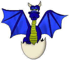 This is my dragon, Windspeed, who protects my page.  I got him from Higher Realms - Adopt a Cyber Dragon, which I have a link to in my links section.