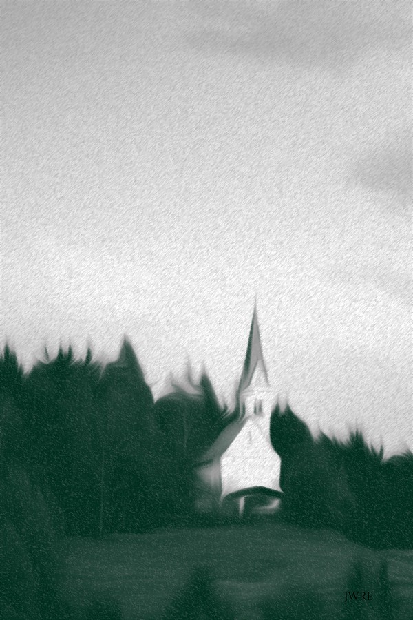 Stormy Church, Artist John Emmett