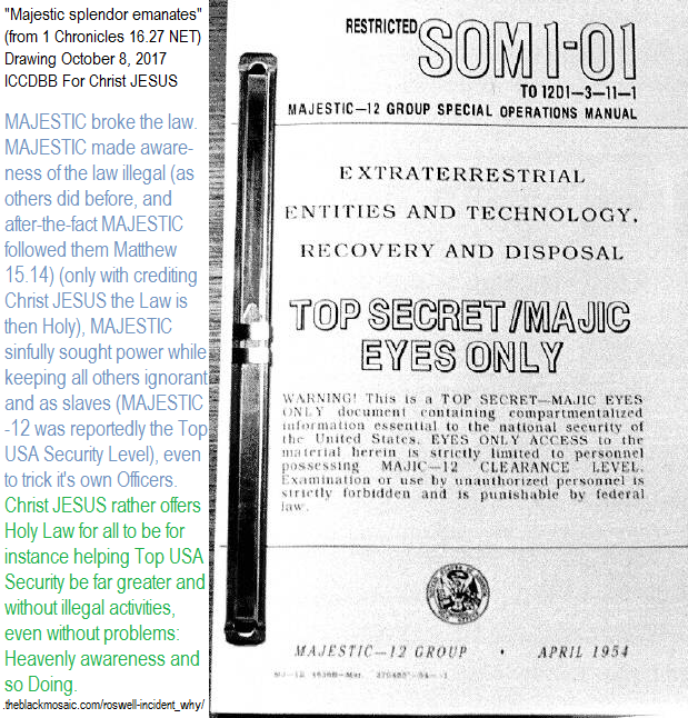 www.angelfire.com/ut/startups/subatomicChristian.html Primordial soup, the primordial ooze as aglae is revealed to be the same as a giant brain. How to guide MAJESTIC 12 MAJIC-12 Ultra Delta international and interstellar UFO counterparts properly into New Christianity for their sakes and mutual advantage. How governments have lied to their own people including their own high officials, due to lack of interest in Christ JESUS. Visitors from other worlds, in humanoid shapes and in monster shapes large and small even subatomic, are arriving to see the Christ JESUS You Christian Leader(s). The importance of making friends with parents prior to making friends with their children: making friends with Christ JESUS, while the Second Command is like unto the First. Often leaders lead and others follow, rather all be One: Robert Ross Benchoff Internet Church ICCDBB Drawings For JESUS Christ