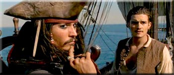 Captain Jack and Will Turner