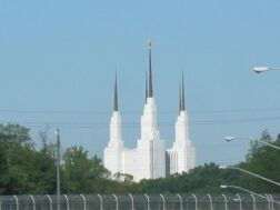 Washington DC temple from HWY
