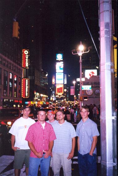The boys at Time Square