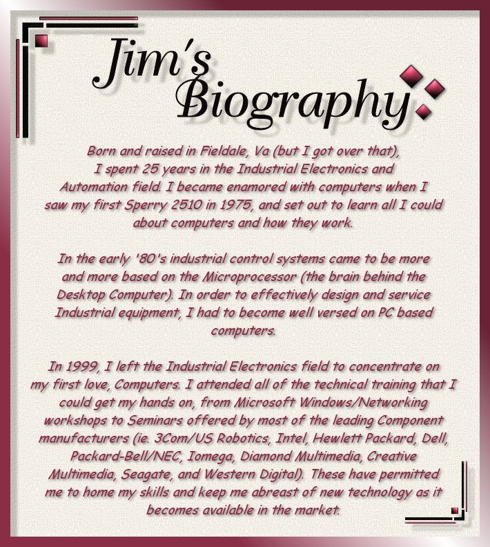 Jim's Biography