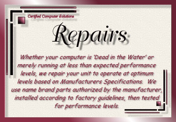 Repairs