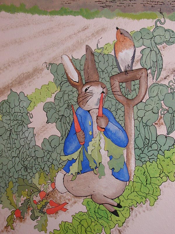 mural - closeup of Peter Rabbit