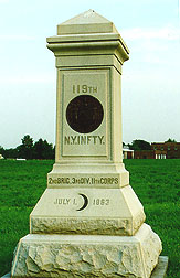 119th NY Monument at Gettysburg
