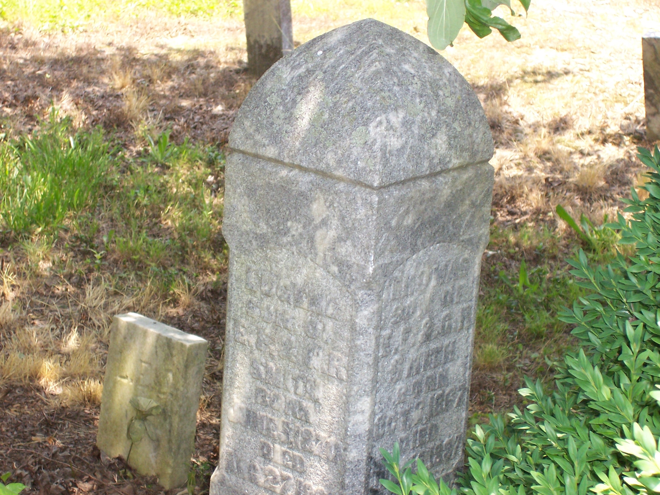 Monument to John Thomas Smith, Lemuel Gene Smith and Mary Henrietta Smith, in the cemetery at the Bethlehem Baptist Church in Sonoraville, Gordon County, 
Georgia