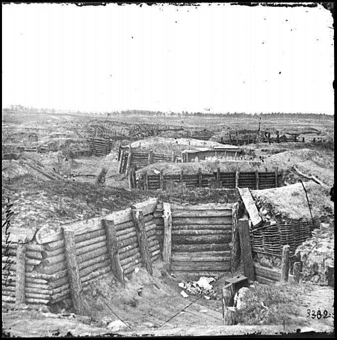 Confederate Defensive Works at Petersburg