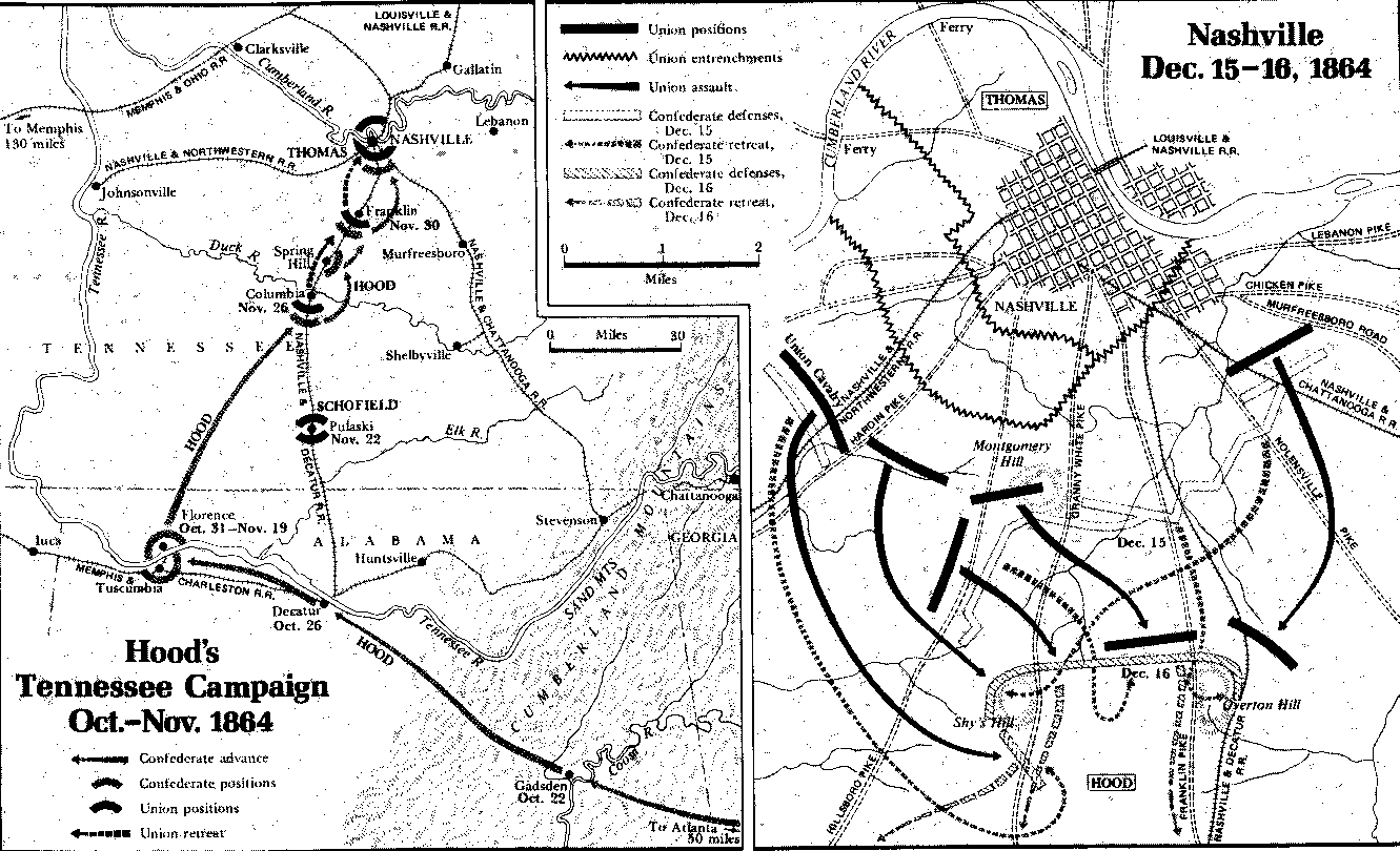Area Map of Franklin/Nashville Battleground