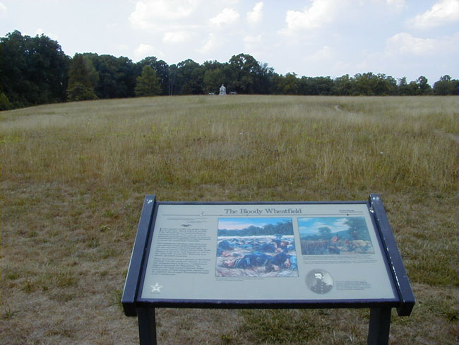 Wheatfield Placard at Gettysburg