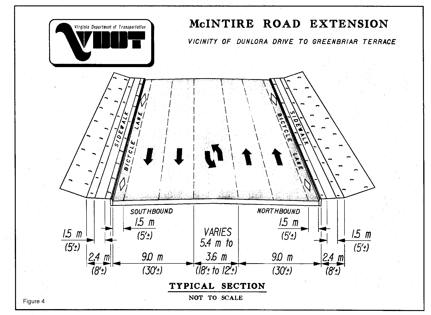 Figure 4: Vicinity of Dunlora Drive to Greenbriar Terrace