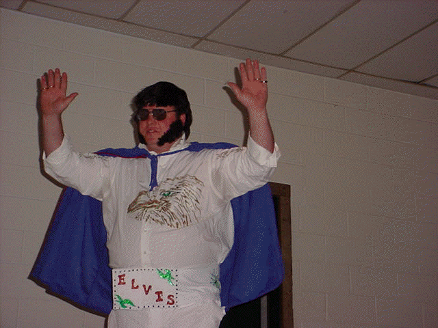 Me as Elvis! King of rock-n-roll!