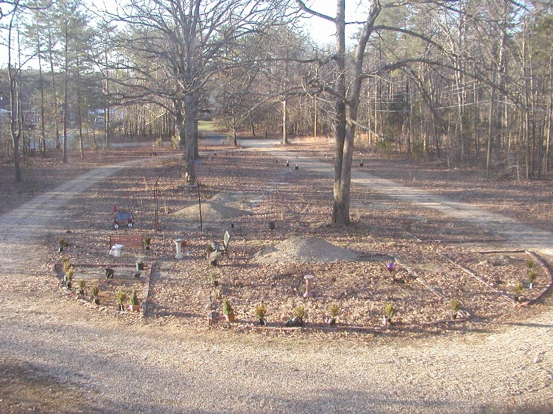 The Parterre Garden under construction