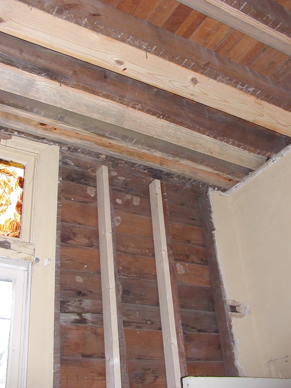 the gutted dining room